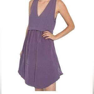 Wilfred Violet Lined Dress with Pockets